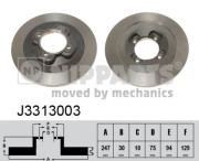 J3313003 NIPPARTS brzdový kotúč J3313003 NIPPARTS