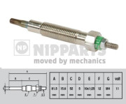 J5711022 NIPPARTS żeraviaca sviečka J5711022 NIPPARTS