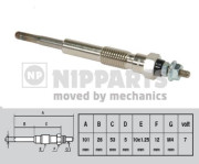 J5712000 NIPPARTS żeraviaca sviečka J5712000 NIPPARTS