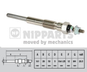 J5712002 NIPPARTS żeraviaca sviečka J5712002 NIPPARTS