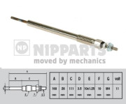 J5712024 NIPPARTS żeraviaca sviečka J5712024 NIPPARTS