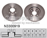 N3300919 NIPPARTS brzdový kotúč N3300919 NIPPARTS