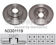 N3301119 Brzdový kotouč NIPPARTS