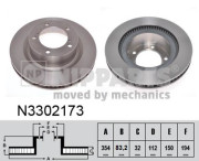 N3302173 NIPPARTS brzdový kotúč N3302173 NIPPARTS