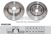 N3302180 NIPPARTS brzdový kotúč N3302180 NIPPARTS