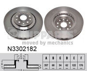 N3302182 Brzdový kotouč NIPPARTS