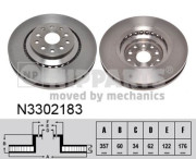 N3302183 Brzdový kotouč NIPPARTS