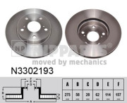 N3302193 NIPPARTS brzdový kotúč N3302193 NIPPARTS