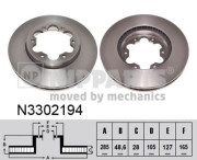 N3302194 NIPPARTS brzdový kotúč N3302194 NIPPARTS