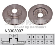 N3303097 NIPPARTS brzdový kotúč N3303097 NIPPARTS