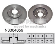 N3304059 Brzdový kotouč NIPPARTS