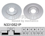 N3310521P NIPPARTS brzdový kotúč N3310521P NIPPARTS