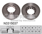 N3315037 Brzdový kotouč NIPPARTS