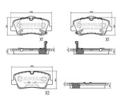 N3610520 NIPPARTS sada brzdových platničiek kotúčovej brzdy N3610520 NIPPARTS