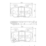 N3611053 Sada brzdových destiček, kotoučová brzda NIPPARTS