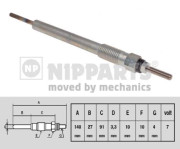 N5710507 NIPPARTS żeraviaca sviečka N5710507 NIPPARTS