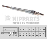 N5713015 NIPPARTS żeraviaca sviečka N5713015 NIPPARTS