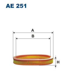 AE 251 Vzduchový filtr FILTRON