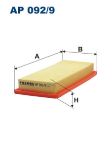 AP 092/9 Vzduchový filtr FILTRON