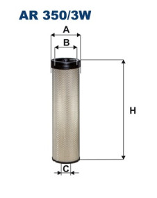 AR 350/3W FILTRON filter sekundárneho vzduchu AR 350/3W FILTRON