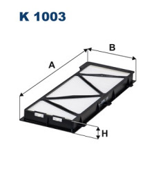 K 1003 Filtr, vzduch v interiéru FILTRON