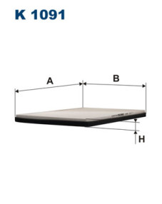 K 1091 Filtr, vzduch v interiéru FILTRON