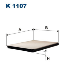 K 1107 Filtr, vzduch v interiéru FILTRON