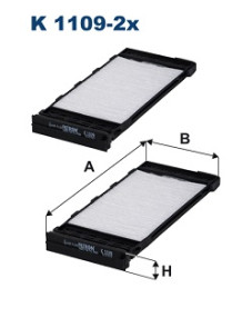 K 1109-2x Filtr, vzduch v interiéru FILTRON