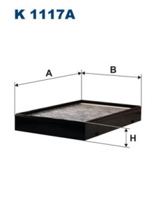 K 1117A Filtr, vzduch v interiéru FILTRON