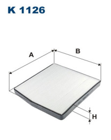 K 1126 Filtr, vzduch v interiéru FILTRON