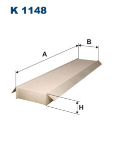 K 1148 Filtr, vzduch v interiéru FILTRON