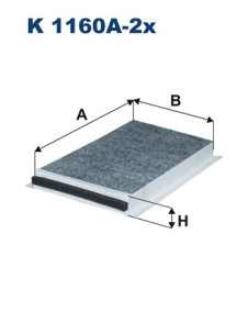 K 1160A-2x Filtr, vzduch v interiéru FILTRON