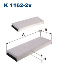 K 1162-2x Filtr, vzduch v interiéru FILTRON