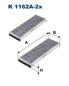 K 1162A-2x Filtr, vzduch v interiéru FILTRON