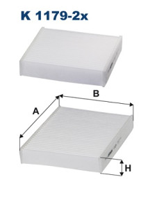 K 1179-2x Filtr, vzduch v interiéru FILTRON