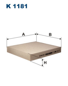 K 1181 Filtr, vzduch v interiéru FILTRON
