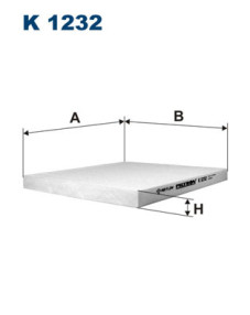 K 1232 Filtr, vzduch v interiéru FILTRON