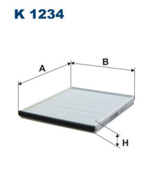K 1234 Filtr, vzduch v interiéru FILTRON