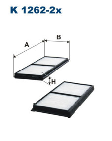 K 1262-2x Filtr, vzduch v interiéru FILTRON