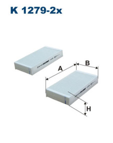 K 1279-2x Filtr, vzduch v interiéru FILTRON