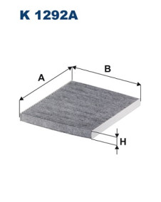 K 1292A Filtr, vzduch v interiéru FILTRON