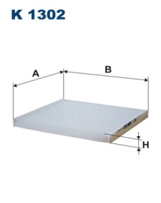 K 1302 Filtr, vzduch v interiéru FILTRON