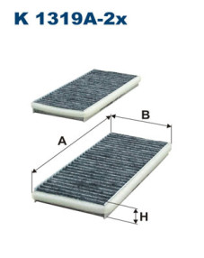 K 1319A-2x Filtr, vzduch v interiéru FILTRON