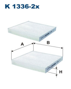 K 1336-2x Filtr, vzduch v interiéru FILTRON