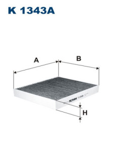 K 1343A Filtr, vzduch v interiéru FILTRON