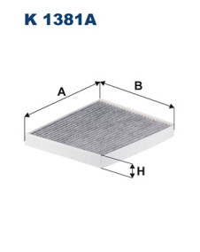 K 1381A Filtr, vzduch v interiéru FILTRON