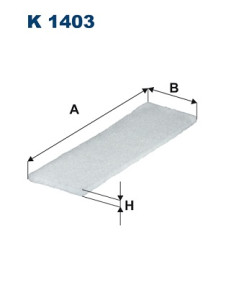 K 1403 FILTRON filter vnútorného priestoru K 1403 FILTRON