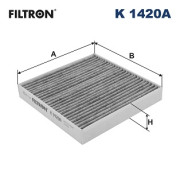 K 1420A Filtr, vzduch v interiéru FILTRON