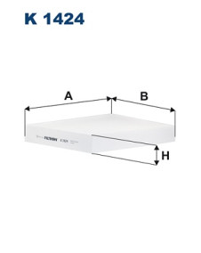 K 1424 Filtr, vzduch v interiéru FILTRON