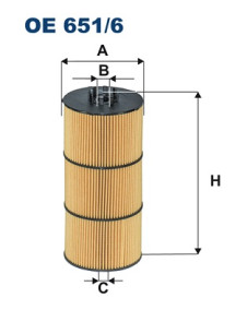 OE 651/6 FILTRON olejový filter OE 651/6 FILTRON